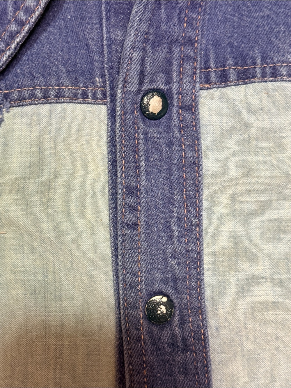 Vintage BodyGear denim embroidered snap front western style shirt - Picture 10 of 15